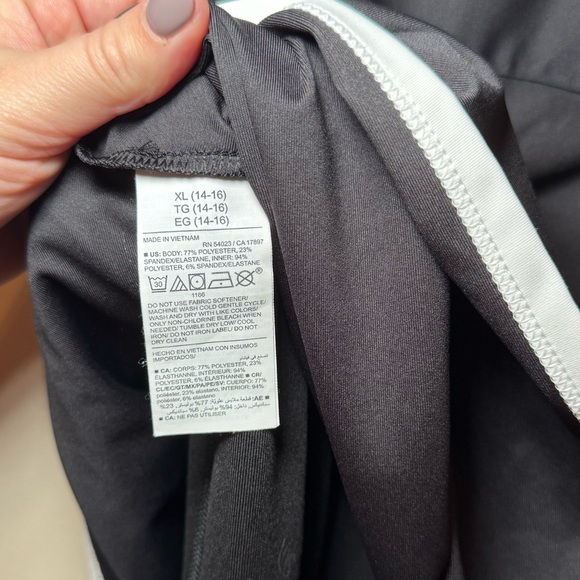 Girl’s Black/White Athletic Dress - Picture 5 of 5